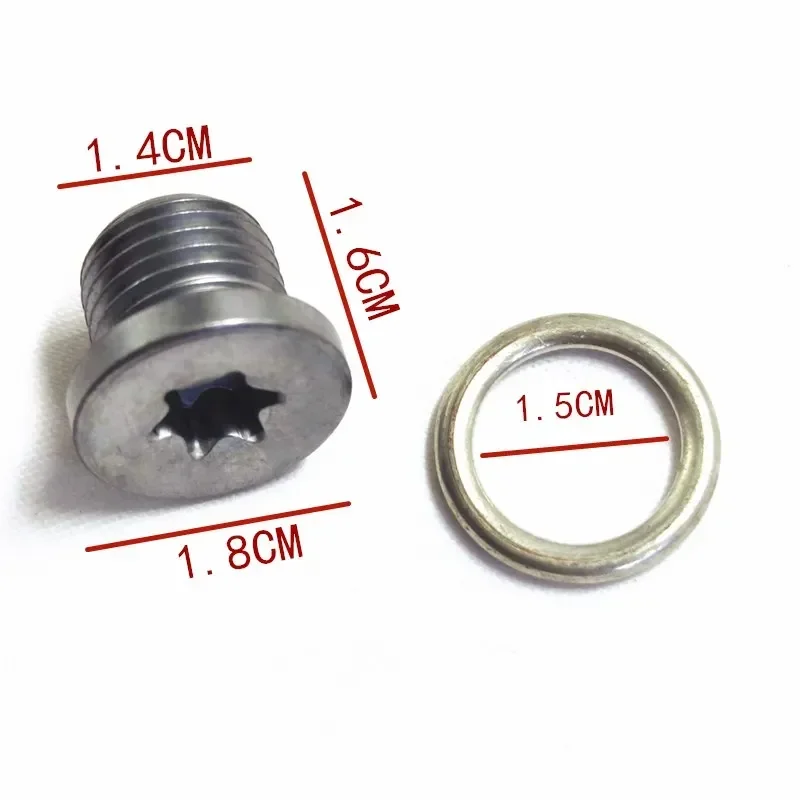 Car Oil Drain Plug & Gaskets Screw Bolt For Audi A3 8P A4 B8 A6 C6 VW Polo Tiguan Passat B7 Golf 7 6 MK6 MK7 N0138157 oil drain plug