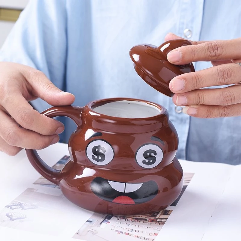 

Симпатичная кружка для табурета, забавная керамическая кружка для дерьма, чашка для горшка, индивидуальная чашка, основанная на обороне, чашки для дня рождения