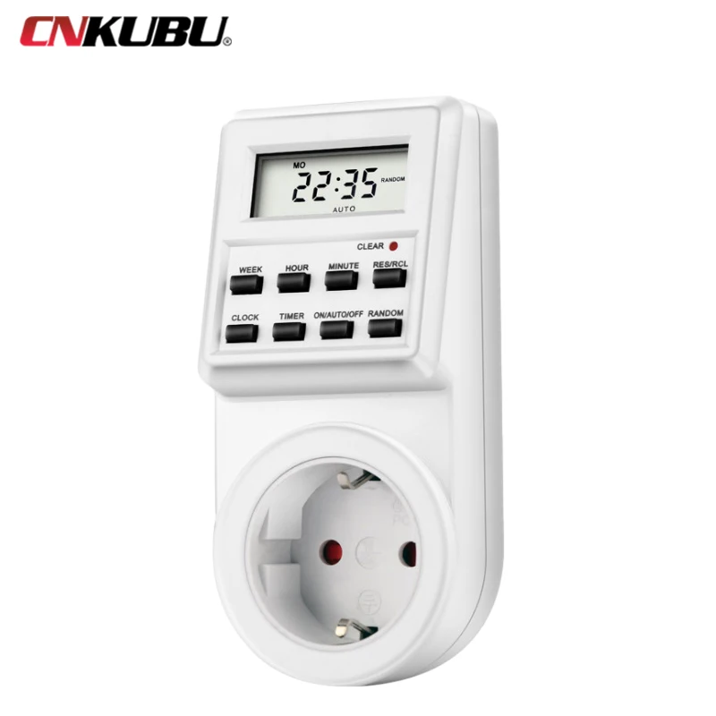 Electronic Digital Timer Switch Socket 24 Hour Cyclic EU UK AU US BR FR Plug Kitchen Timer Outlet Programmable Timing Socket 2