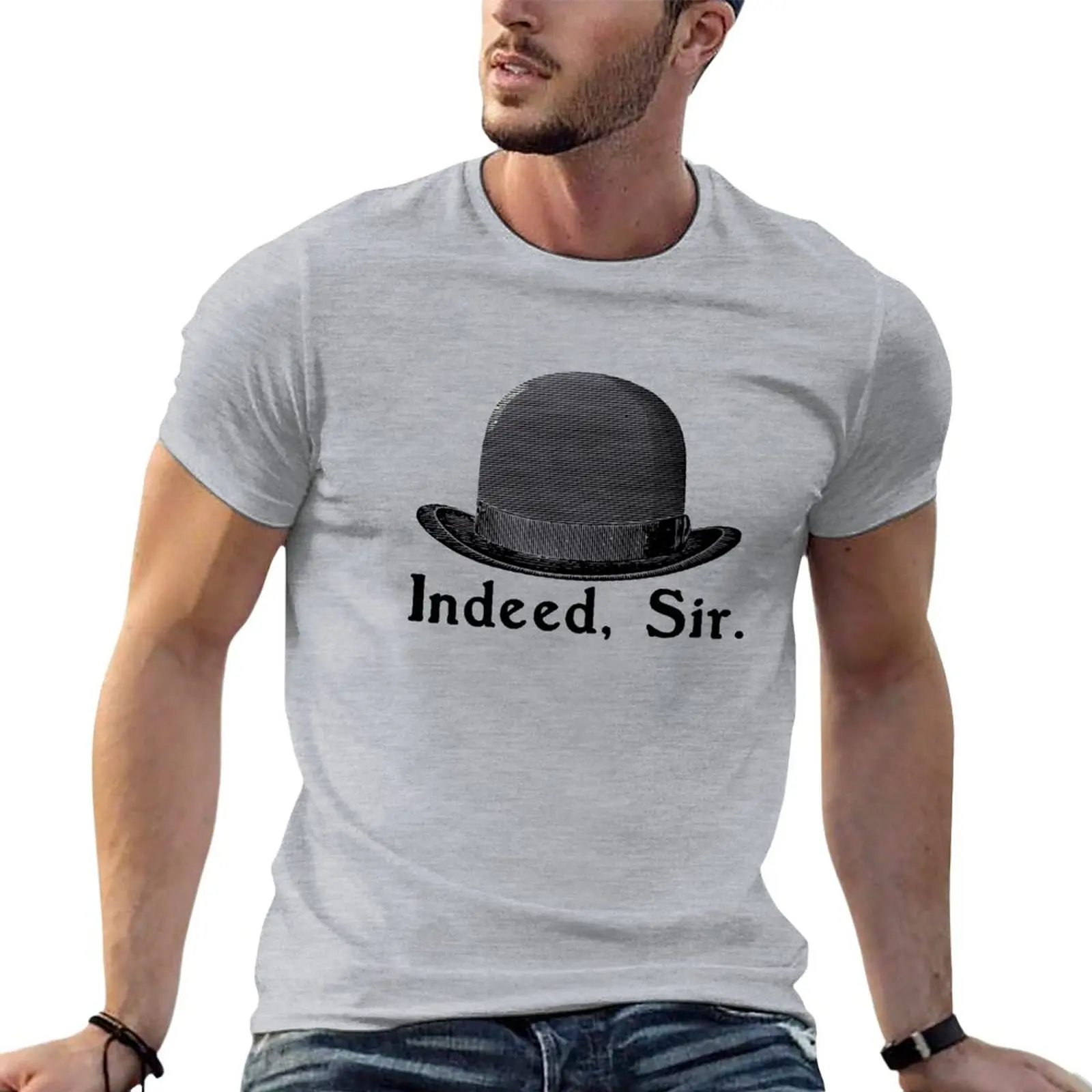Jeeves E Wooster Bobbler Hat: 'Davvero, Sir' Da Pg Wodehouse Iconic Character T-Shirt Abbigliamento Estivo Camicie Da Allenamento Da Uomo