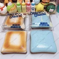 Sticky Toast Squishy Slow Rising Marshmallow Toast Mint Chocolate Bread Soft Tender Bread Squeeze Toy Stress Release Hand Relax 1