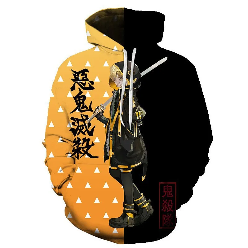 SWEATSHIRT Demon Slayer Sweat à Capuche Anime Nezuko Tanjiro Kamado