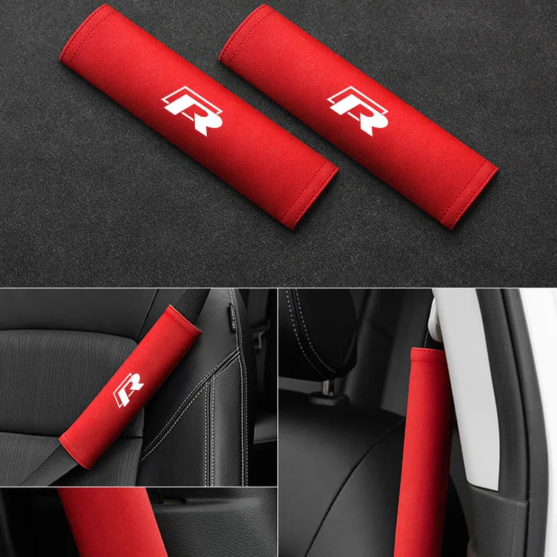 Seat Belt Covers Seat Belt Protector Safety Belt Shoulder Guard for VW R RLine GTI Golf Polo GTD Passat MK5 TSI Jetta Scirocco
