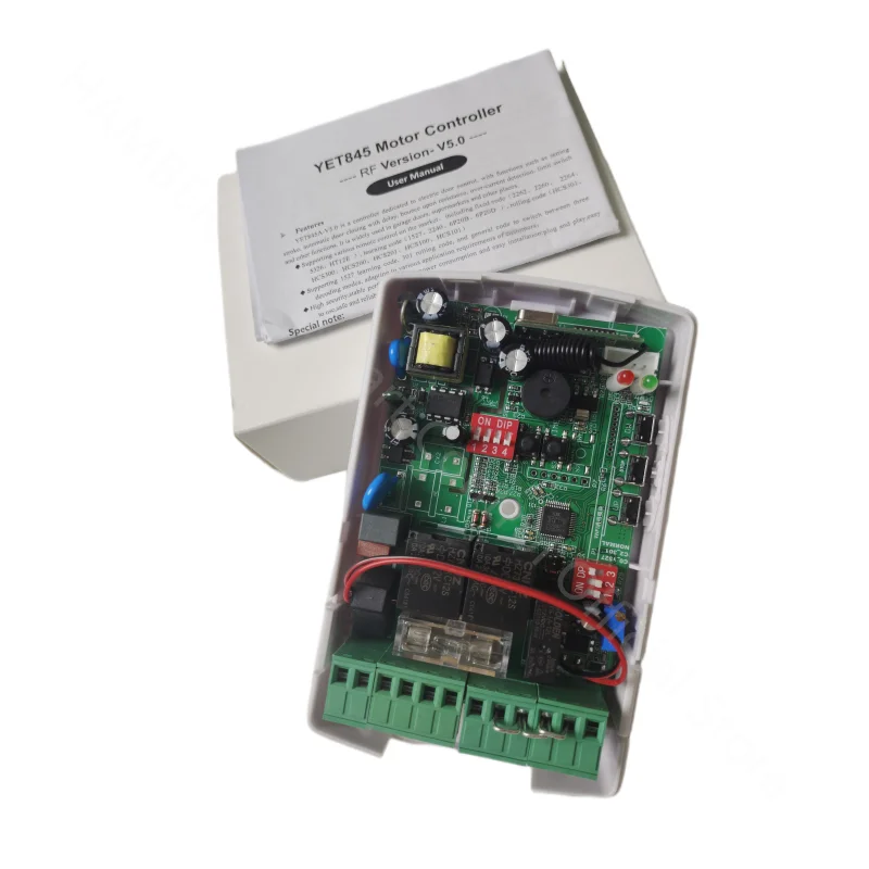 모터 차고 문 롤러 셔터 자동 게이트 용 110V 220V 제어 보드 원격 송신기가있는 433mhz 제어판
