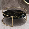 Bathroom Organizer Holder with Metal Base Cosmetic Container Marble Pattern Tray Rack Home Party Decoration Candle Holder New 1