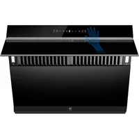 Wall Mount Kitchen Hood 900 CFM with Heating Auto-cleaning Function, Gesture  Control,Tempered Glass Surface Vent Hood 3 Speed 1