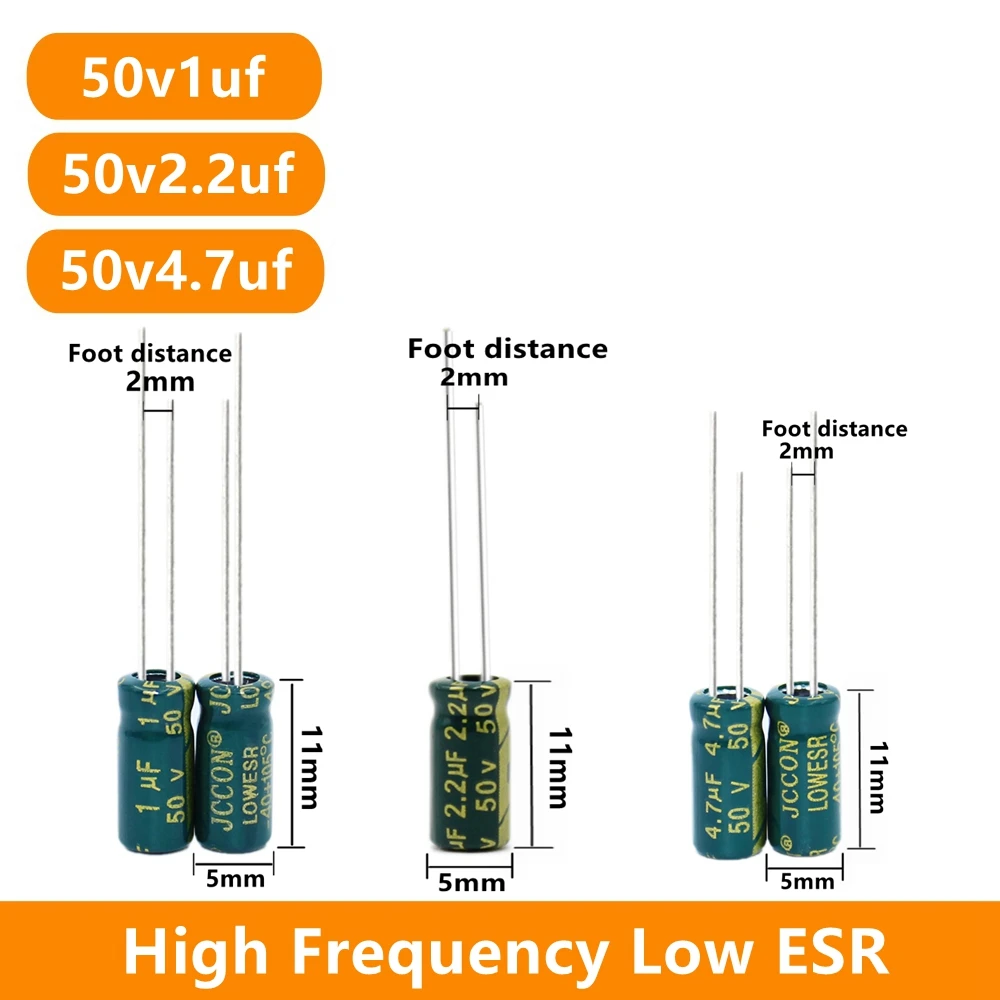 50v 1uf 2.2uf 4.7uf 10uf 22uf 47uf 100uf 220uf 330uf 470uf 680uf 1000uf 2200uf 3300uf Aluminum Electrolytic Capacitor