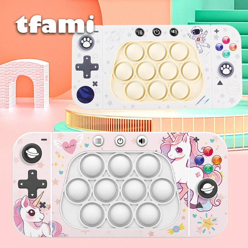 

TFAMI Fast Push Bubble Game Machine Childrens Fast Push Sensory Toys Upgraded Fast Push Game With Reaction Ability Kids Toys