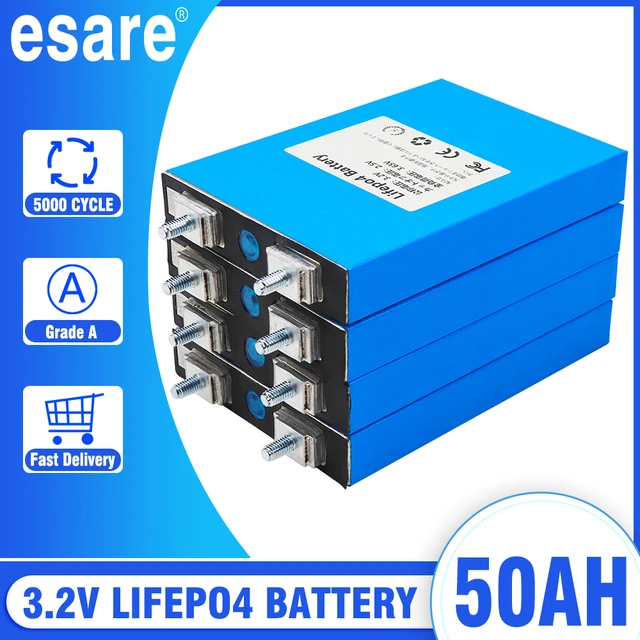 Alithium 3.2V 50Ah LiFePO4 High Energy Density Lithium Battery Cell