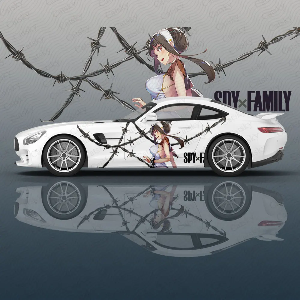 

Spy × Family animal Car Decal Protective Film Vinyl Racing Side Graphics Wrap Accessories Spray Paint auto Stickers