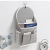 Fabric Hanging Storage Bag for Dormitory Wall Mounted Wall Door Bags Dual-Pocket Side Mesh Organizer Book Magazine Phone Holder 2