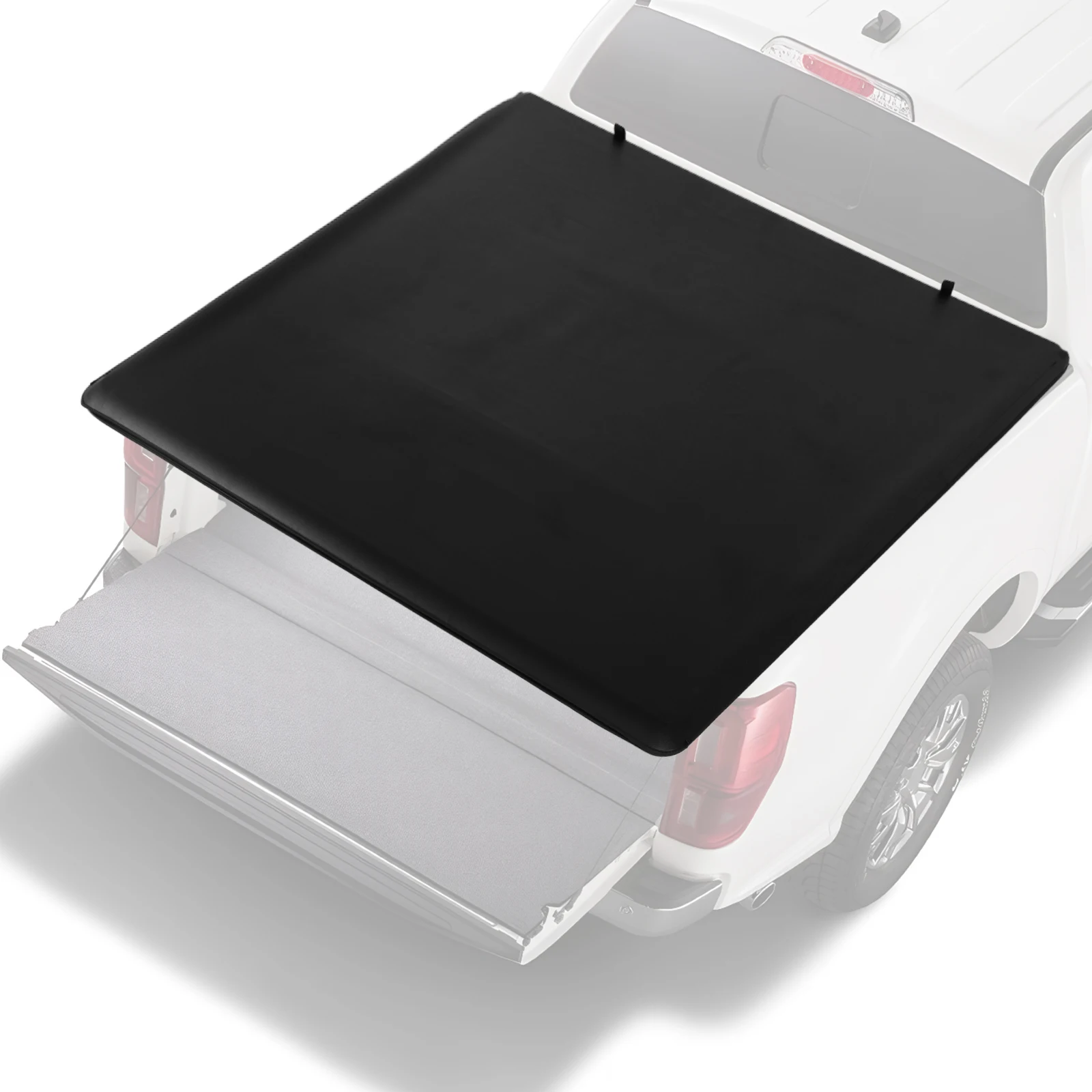 For Ford Ranger 5 Ft Pull-Lock-Go Tonneau Cover Multi-Purpose Dual T-Slot Rear Cover Wear Resist for Truck Modified Rear Trunk