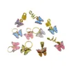 5Pcs/Pack Butterfly Pendant African Hair Braid Dread Dreadlock beads Rings French Twist Hair Accessories Hair Braiding Tool 2