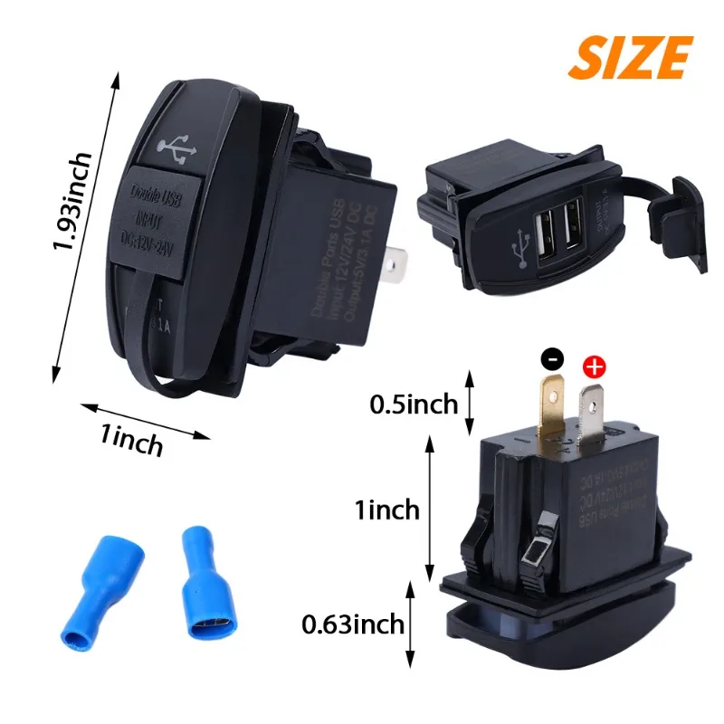 High-Speed Dual Port USB Vehicle Charger Adapter