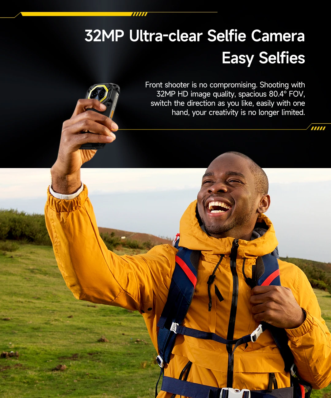 Ulefone Armor Mini 20 4G 4.7" Rugged Phone 64MP Night Camera Android 14 Smartphone 6200mAh Mobile Phone LED