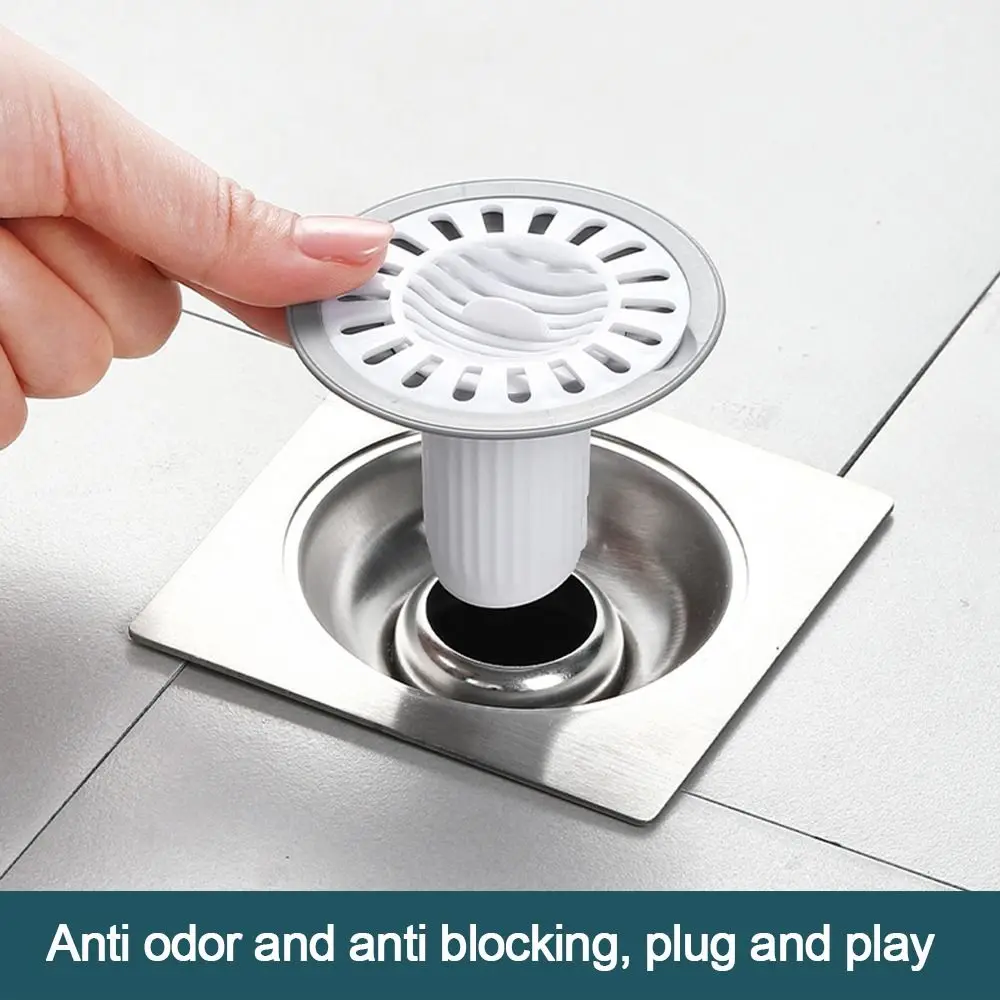 Backflow Preventer Shower Floor Drain Core Dectable Universal Sink Strainer Anti-odor Fast Drainage Floor Drain
