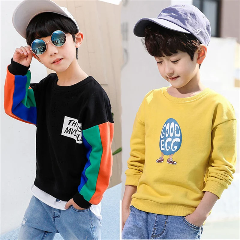 

Boys Hoodies Sweatshirts Jacket Overcoat 2022 Retro Spring Autumn Top Pullover Tops Cotton School Pullover Baby's Kids Children'