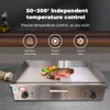 Commercial electric grill Fried Rice fried steak iron plate barbecue equipment adjustable temperature stainless steel pancake ma 2