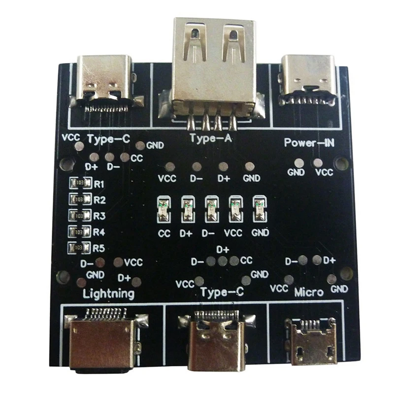 

Плата обнаружения кабеля передачи данных UD11A03, USB-тестер кабеля для IOS, Android, Type-C, инструмент для проверки переключения и включения короткого замыкания