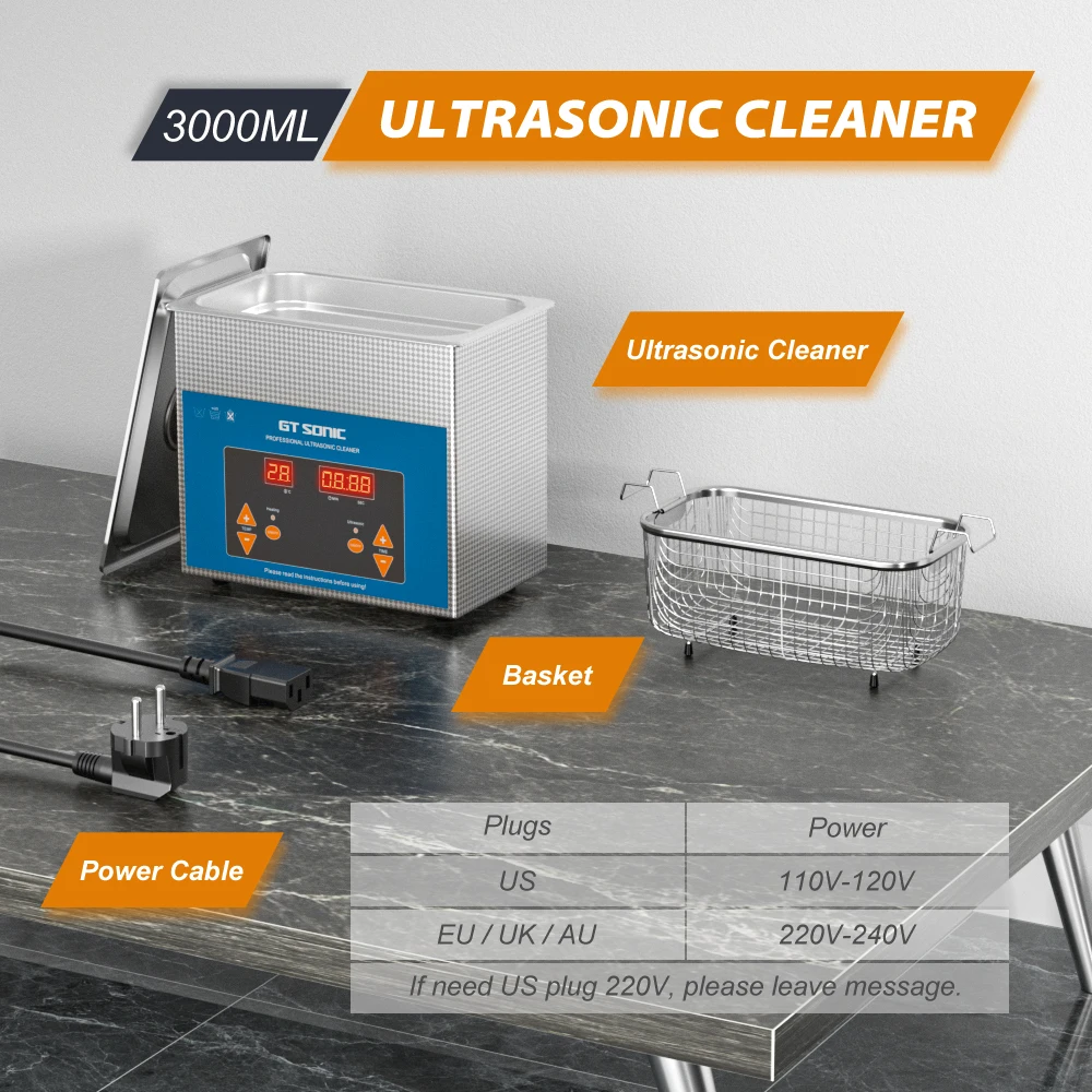 GTSONIC Ultrasonic Cleaner - 2L to 27L Digital Ultrasound Bath with Big Sale Price Description Image.This Product Can Be Found With The Tag Names Digital ultrasonic cleaner 6l, Ultrasonic cleaning machine 3l, Ultrasonic cleaning machine 6l