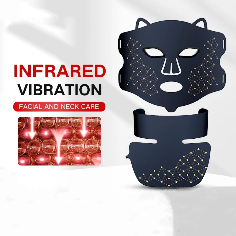 New photorejuvenation instrument, LED red and blue light beauty instrument, headlamp mask gifts