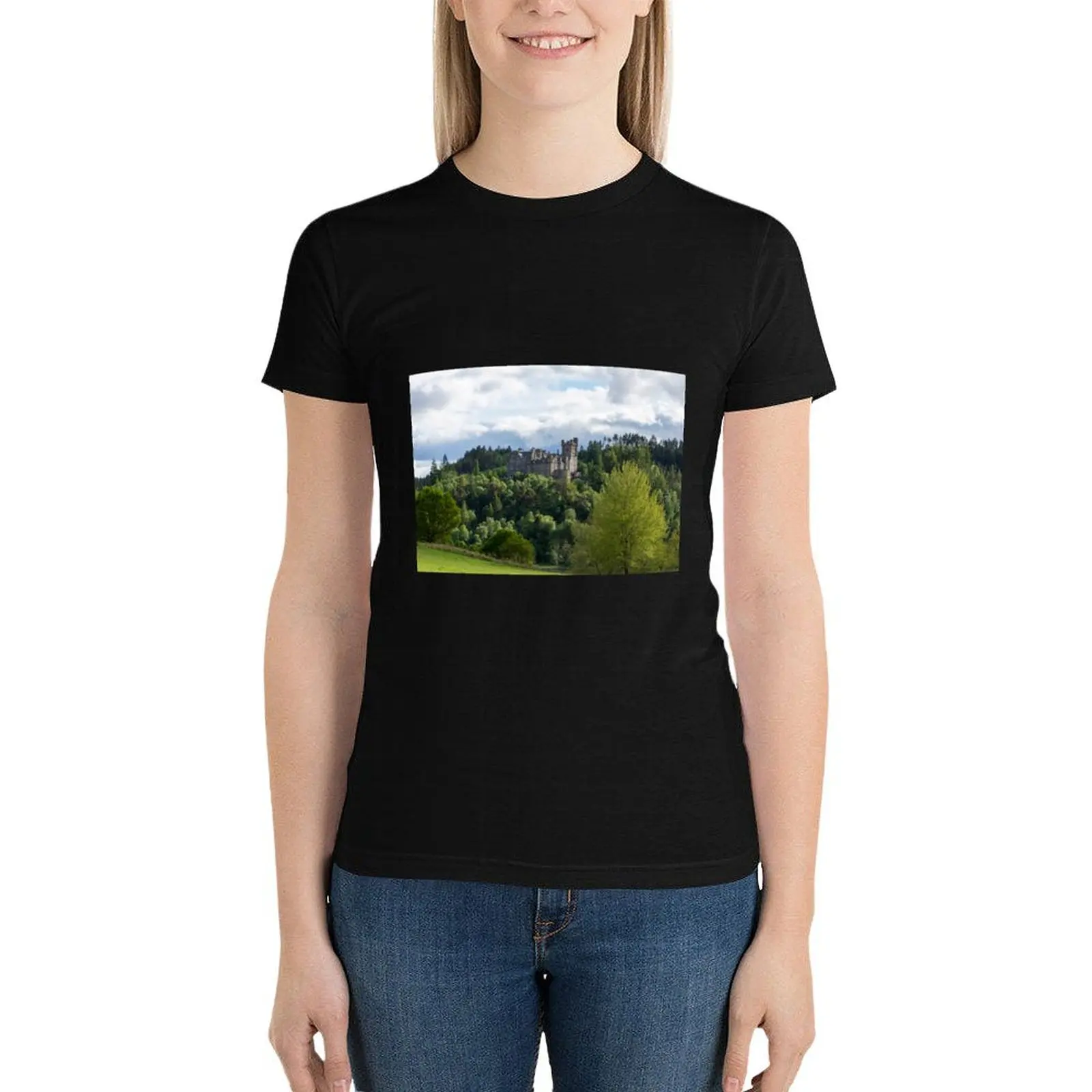 Carbusdale Castle T-Shirt tees cute tops hippie clothes kawaii clothes t-shirt dress for Women sexy