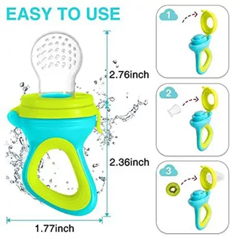 Newborn Baby Pacifier Training Rice Spoon Infant Cereal Food Supplement Feeder Tableware Squeezing Feeding Bottle Cup Silicone 2