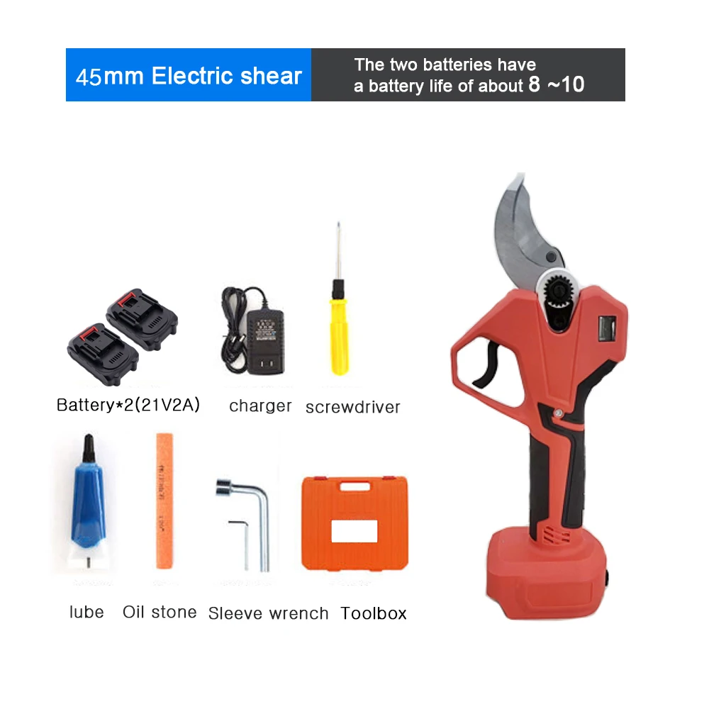 21v Cordless Lithiumion Progressive Pruning Shear Efficient Scissors