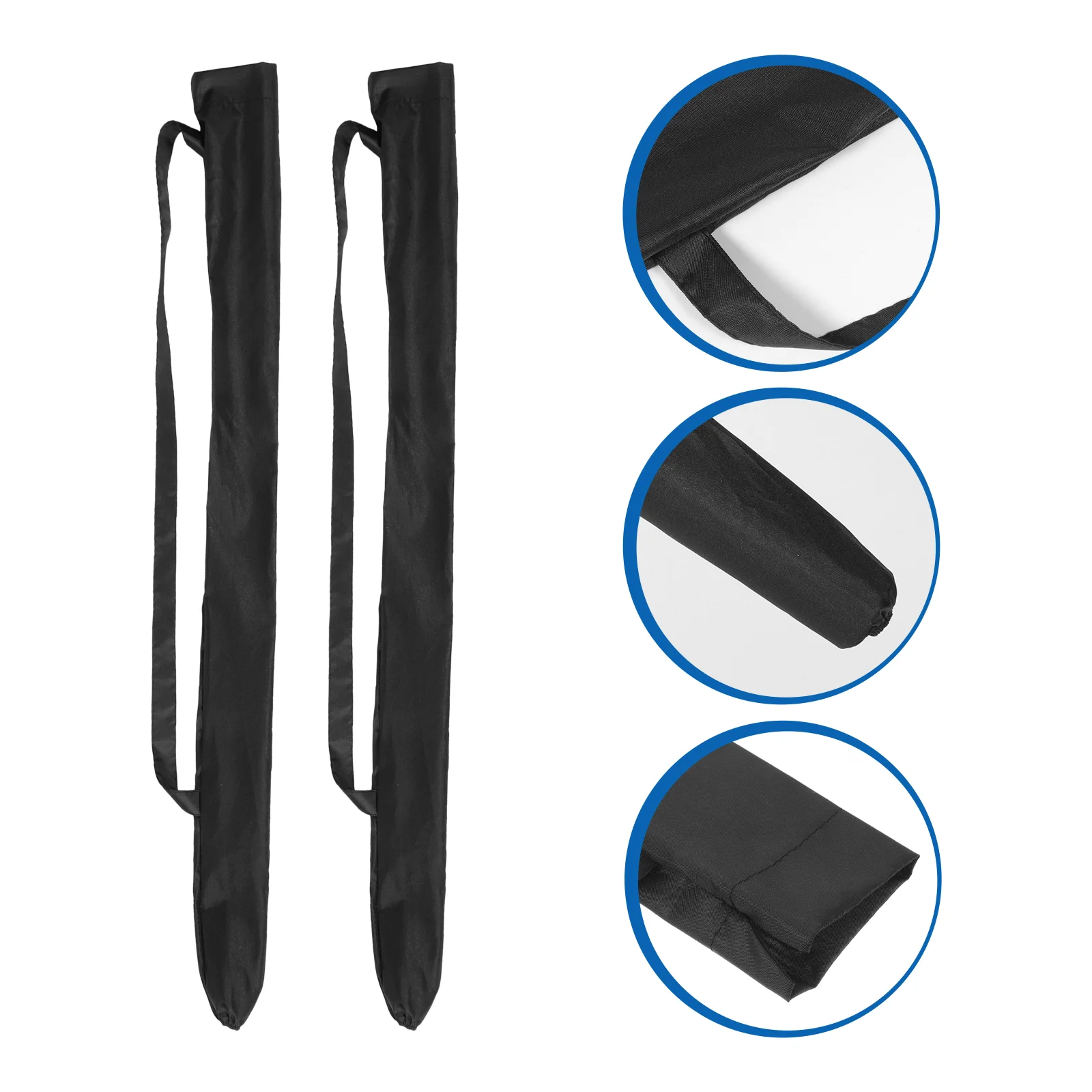 2 Pcs Collapsible Umbrella Cover Carry Bag Waterproof Long Pouch Portable Folding Impact Cloth umbrella cover bag