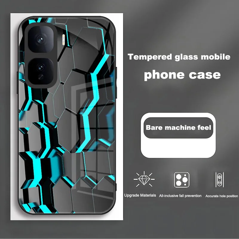 Enhanced Tempered Glass Protective Phone Case and Back Cover