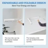ABS Material Retractable Clothes Drying Rack For Indoors or Outdoors, Wall-Mounted Clothing Dryer Hanger 3