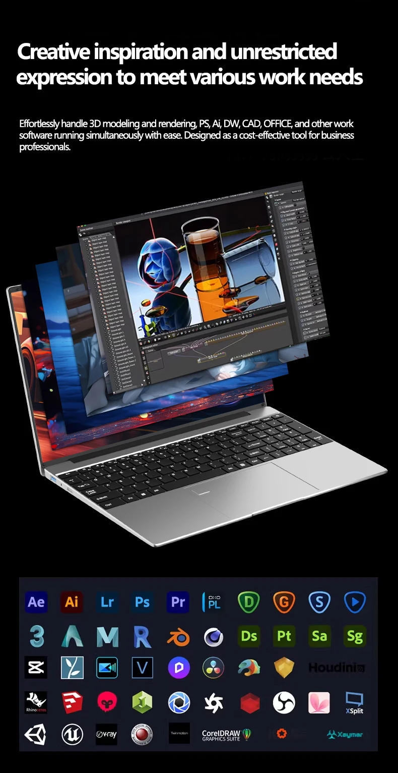 LENO NEW 15.6" Laptop 32GB 2TB Windows 11 Intel Core i9 9900 Gaming Computer PC 1920*1080 HD Gamer office Ultra Slim Notebook