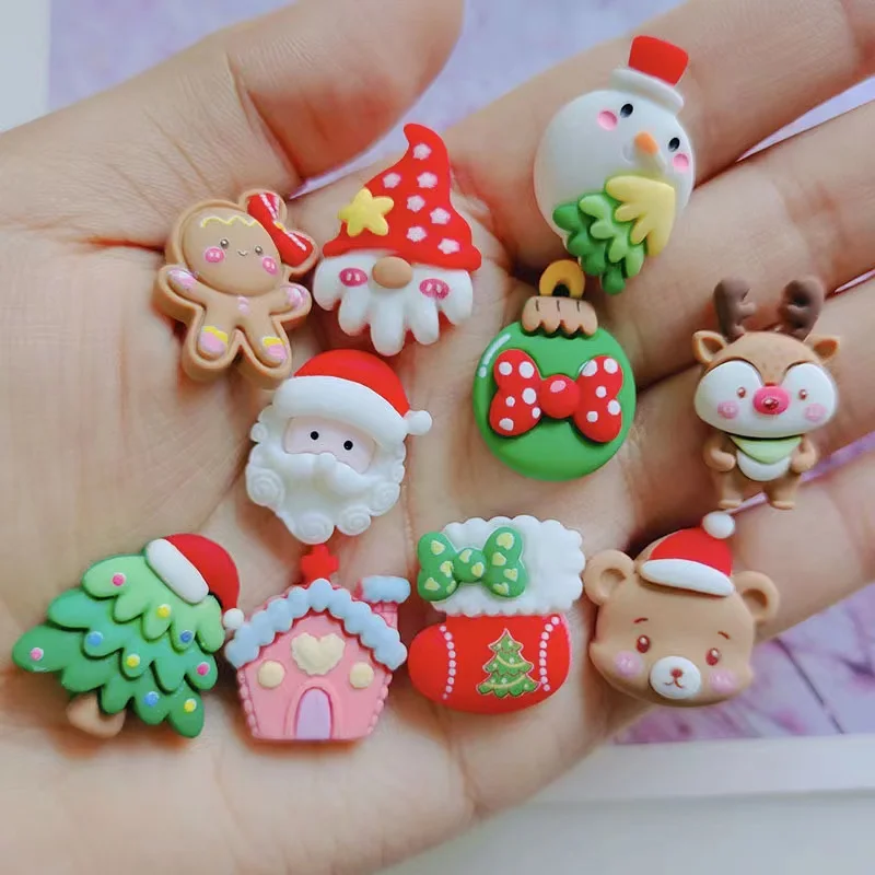 Aimants De Noël Décoratifs - Lot De 20 + 4 Notes Cartoon, Verre Cristal, Pour Frigo Et Tableau Blanc