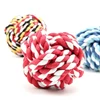 Pet Toy Chew Teething Cotton Rope Knot Ball Toys For Dog Tooth Clean Ball Bite-Resistant  Dog Chew Puppy Training InteractiveToy 1
