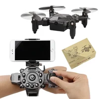 DH-800 Foldable Mini Quadcopter Gravity Sensing Flying Drone 360 Degree Rotating Aerobatics Watch Design Remote Control Aircraft 1
