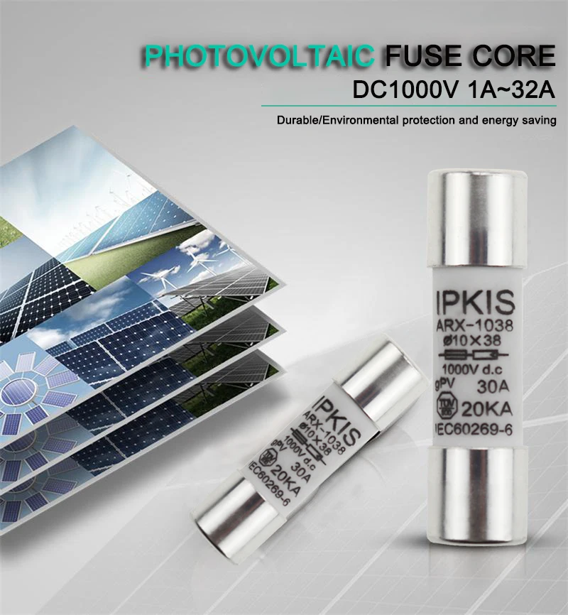 Description Picture 2 of itemSolar DC 1000V PV Fuse 10*38 Link 6A 10A 15A 20A 25A 30A High Voltage for Solar System Protection