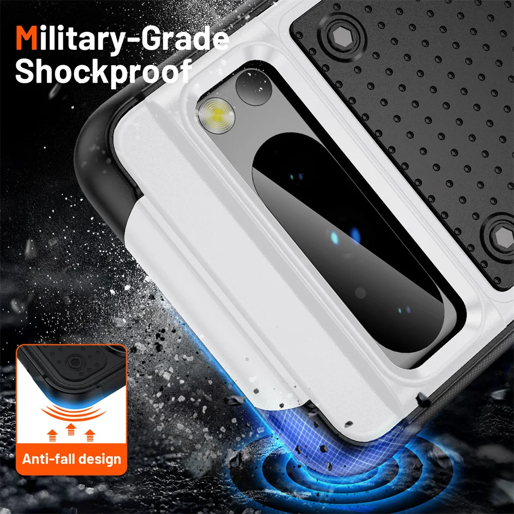 Luxury Military Grade Armor Shockproof Phone Case - Heavy Duty Full Protection PC+TPU Cover Bumper