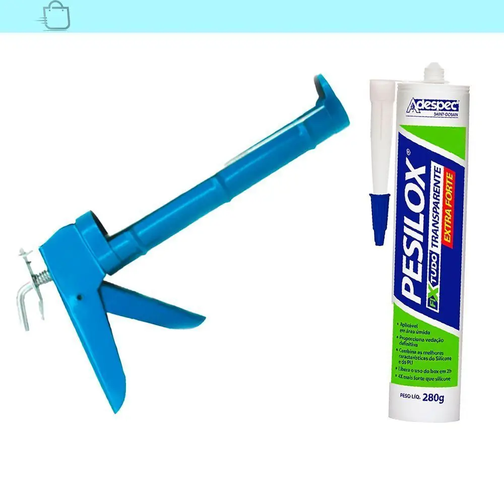 Adespec Pesilox Transparent Cart 280g With Applicator For Home Hardware Improvement Stickers And Silicone Sealants