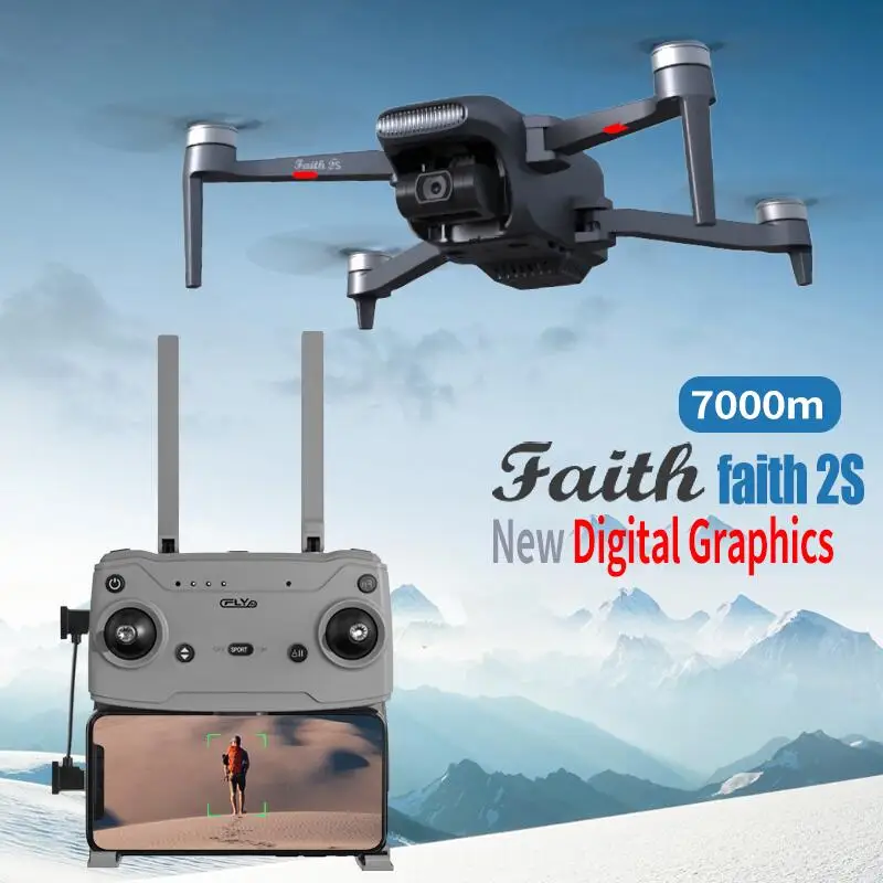 Обновленная версия 2022 C-FLY Faith 2S Дрон с 4K HD камерой 3-осевой карданный подвес