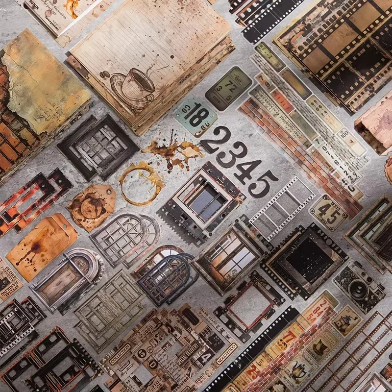 90 Pezzi di Carta Decorativa per Scrapbook a Tema Caffè, Materiali per Quaderni Europei, Blocchi per Bordi Decorativi, Manoscritti per Collage e Quaderni - immagine 3