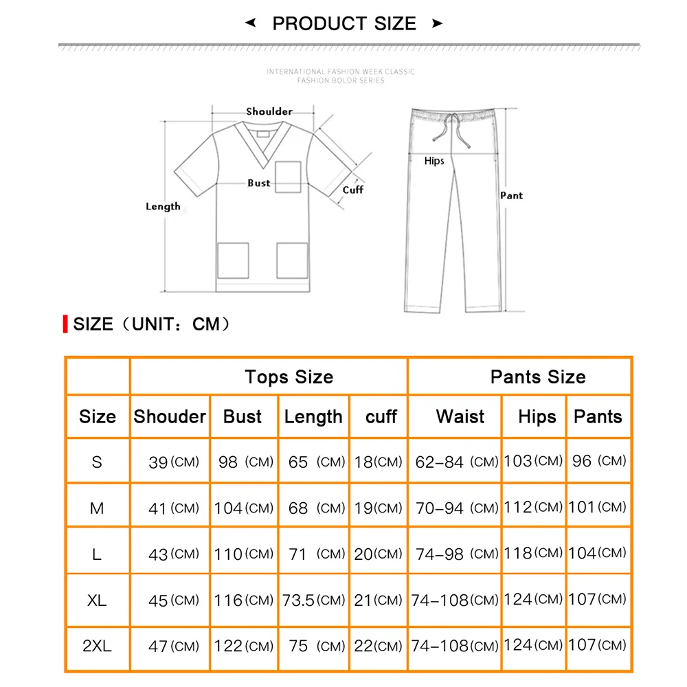 Beauty Salon Clothes Scrubs Tops Pants Spa Uniforms Unisex V-Neck Work Clothes Pet Grooming Institutions