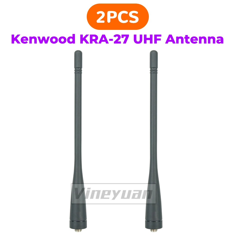 2xKenwood KRA27 UHF 안테나 TK372 TK3160 TK3170 TK3173 TK3180 TK3300 TK5310 TK3206 TK3207 헬리컬 안테나 400-470MHZ