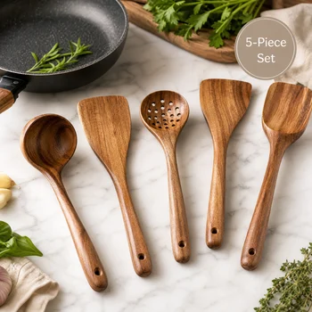 Wooden Utensil Set 4