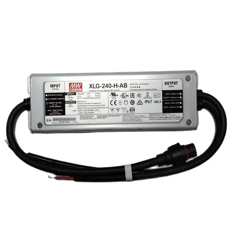 LED Driver Grow Light LM301H Quantum Board Power Supply 100-240W Dimmable with Waterproof Threaded Connector for Plant Growth