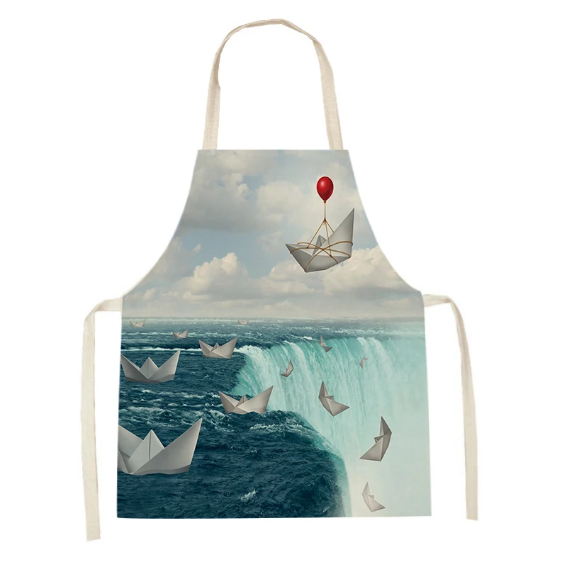 

Cartoon Animal Print Apron Creative 3D Cartoon Kitchen Apron Women Men Dinner Party Cooking Apron Baking Accessories Apron