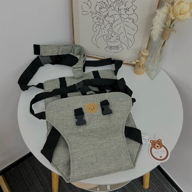 Baby Highchair Backrest Seat Harness Belt Portable Adjustable Baby Dinner Chair Shoulder Straps Washable Seat Security Belt