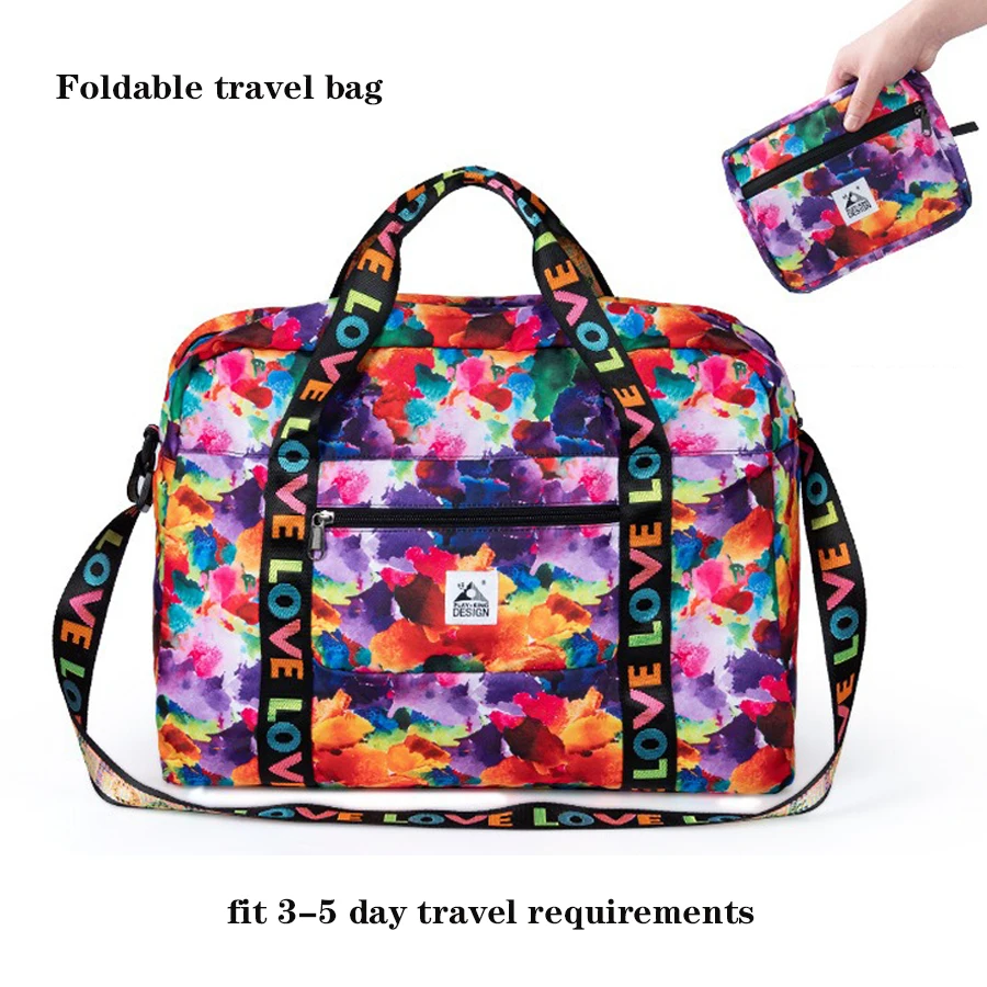 Travel Duffel Bag, Weekender Overnight Carry On Bag for Women, Foldable Travel Duffel Bag ,Gym Luggage
