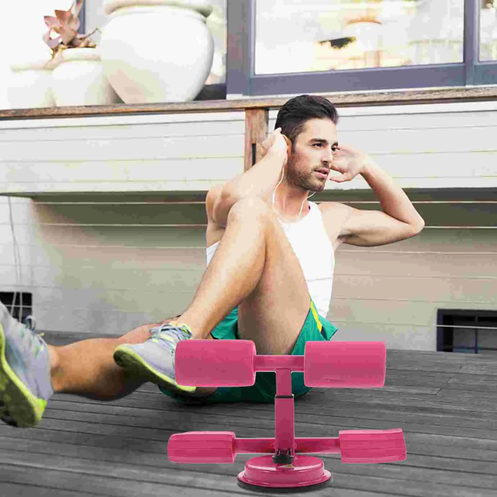3Speed Adjustable SuctionCup ExerciseBar SitUpTool Professional AbdominalTrainer NonSlip SmoothSurface LegMuscleTraining