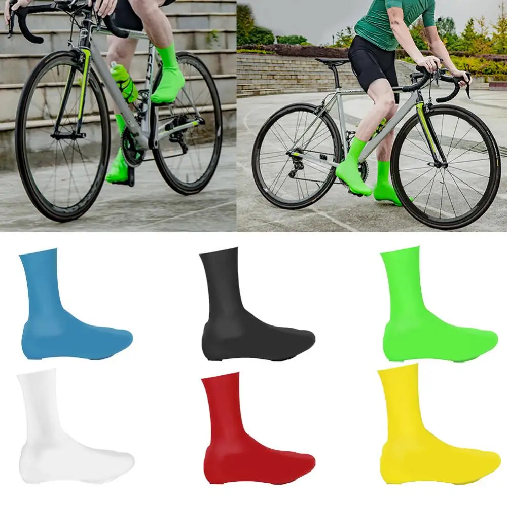 Bicycle Shoe Covers Silicone for Outdoor Overshoes Waterproof Shoes Covers Warm Cycling Lock Bicycle Protector Bicycle Accessories for Outdoor