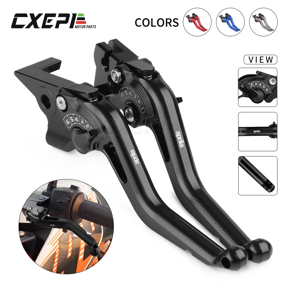 HAONEL Short Brake & Clutch Levers For Kawasaki KX Dirt Bikes - CNC Aluminum Foldable (KX65/85/100/125/250)